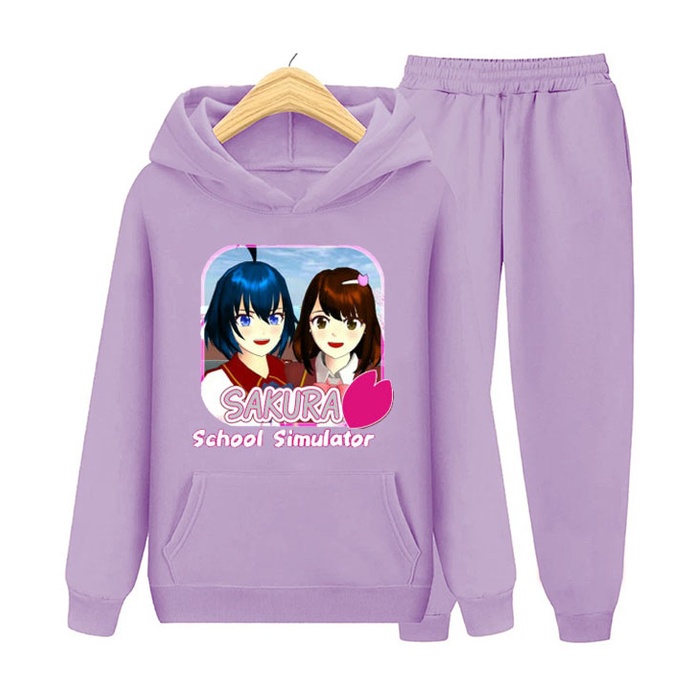 YMF - Setelan Sweater Hoodie Sakura School Simulator | Anak-Remaja ( SET Hoodie - Sakura School Simulator )®