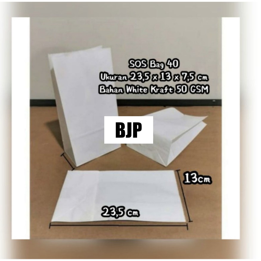 

Size M ~ PAPER BAG SOS KODE 40 - ANEKA KEMASAN [ 1 pack = 50 pcs ]