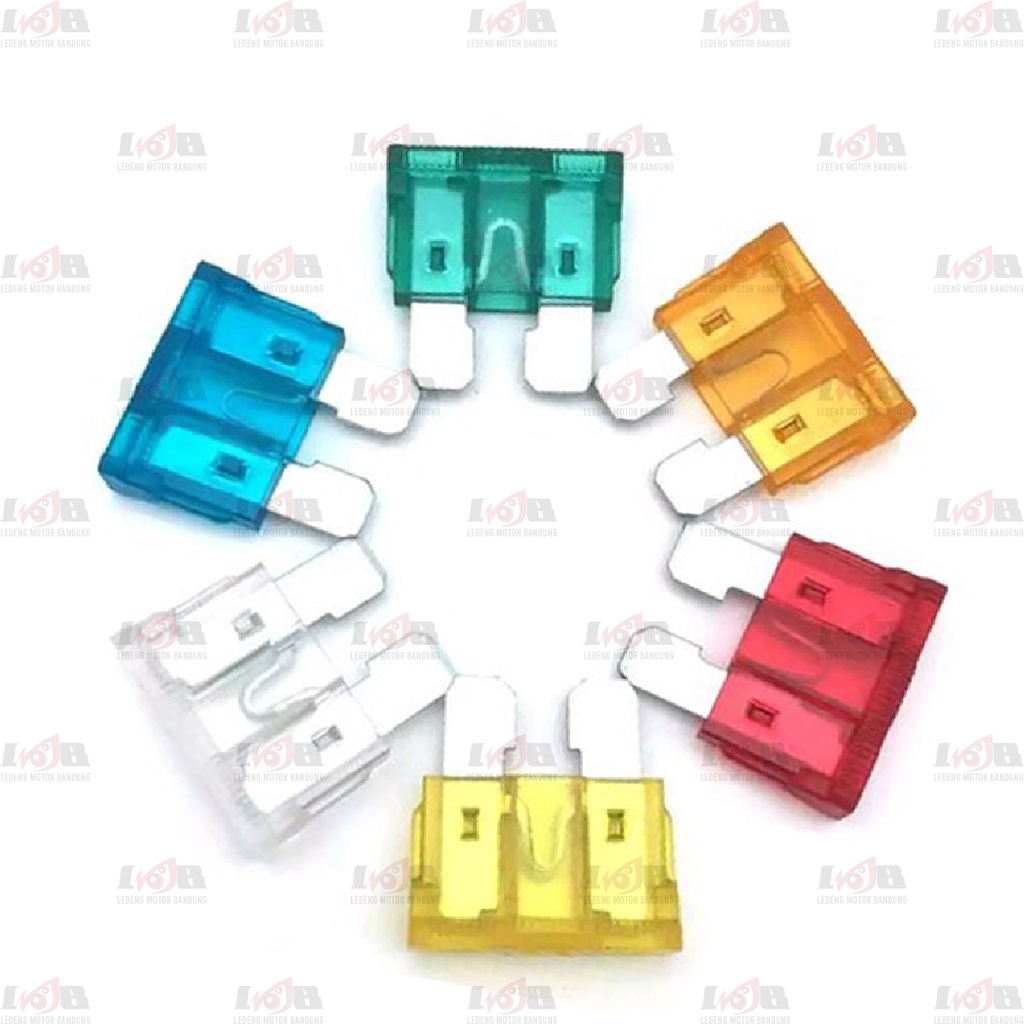 Sikring Sekring Fuse Tancap Colok 5a 10a 15a 20a Besar Kecil Motor Mobil