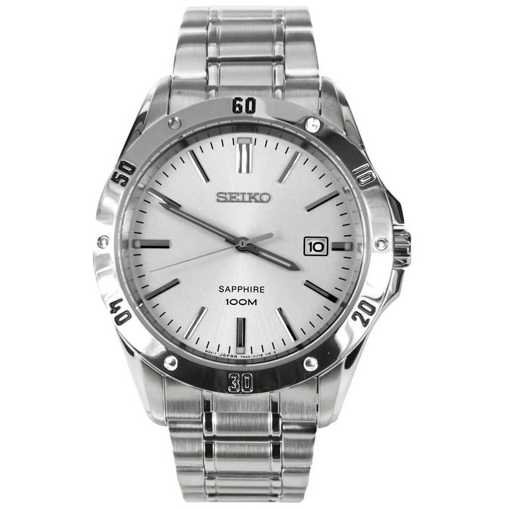 Seiko Mens SGEG51P1 Quartz Clasic Silver SS Bracelet | Jam Pria SGEG51