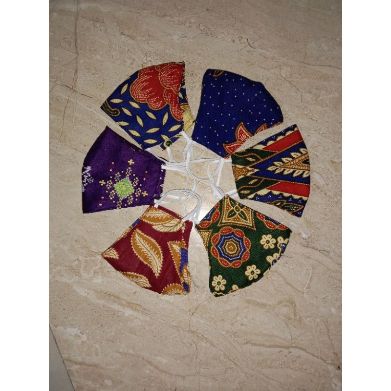 masker batik anak 2 lapis