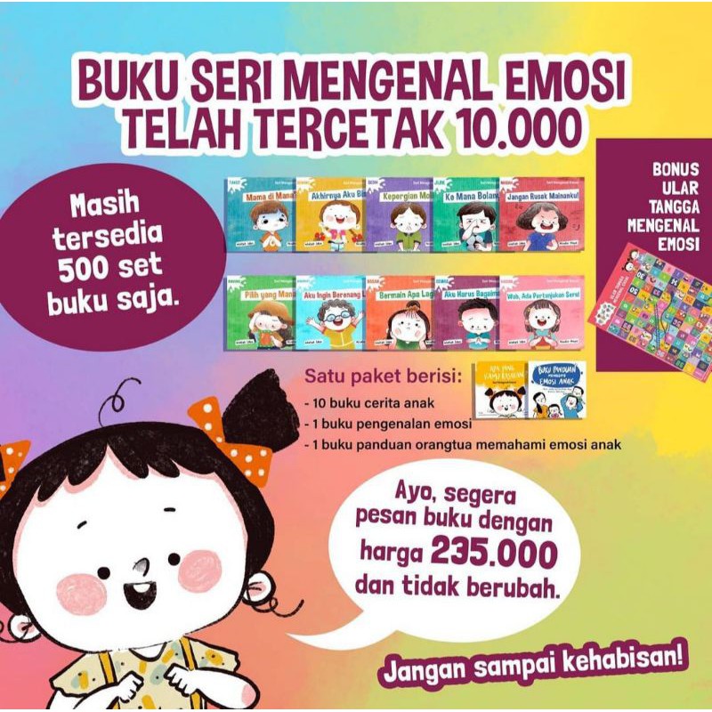 12 Buku Seri Mengenal Emosi
