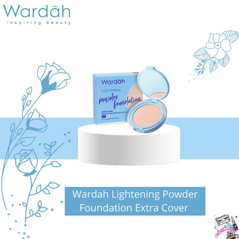 ☃Cutezz_Ching1☃Wardah Lightening Powder Foundation Extra Cover 12g