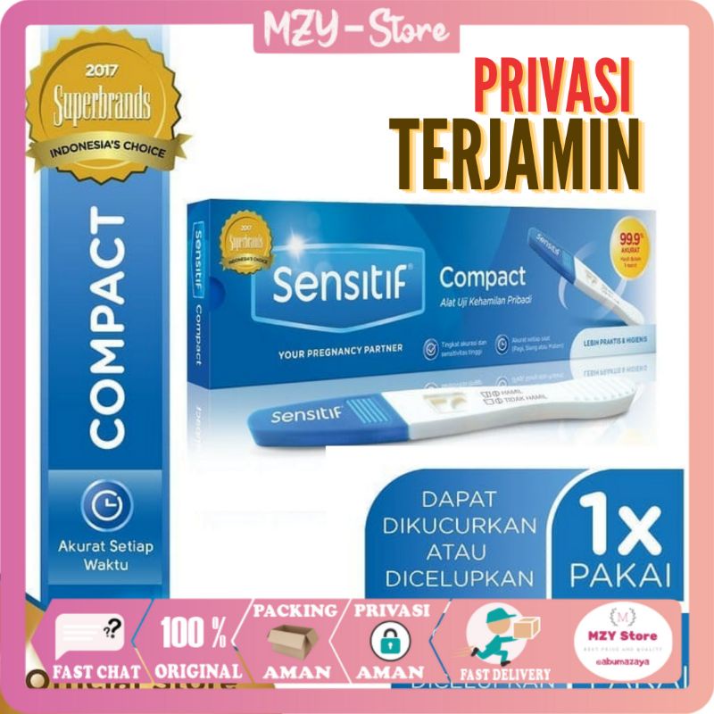 Sensitif Compact Alat Tes Kehamilan Sensitif Compact Tespek Sensitif - PRIVASI TERJAMIN