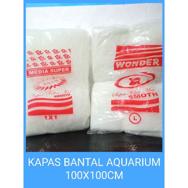 Kapas Pembersih Aquarium Kolam ikan 100x100cm