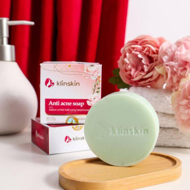 KLINSKIN SABUN ANTI ACNE (Anti Jerawat) / Mengatasi Bekas Jerawat, Memudarkan Flek Hitam / ORIGINAL 