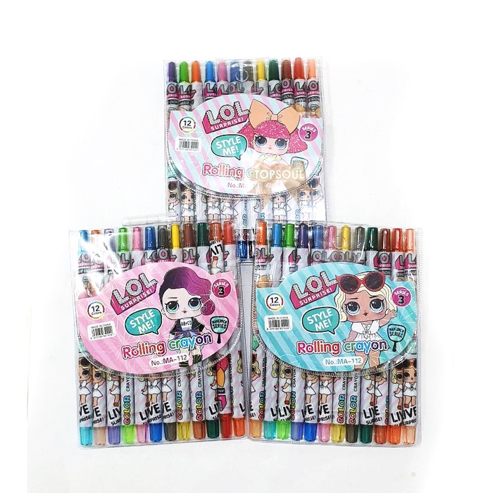 

Hari Ini [Lol] Rolling Crayon Panjang 17Cm / 12Pc Krayon Putar Warna Karakter Hot Sale