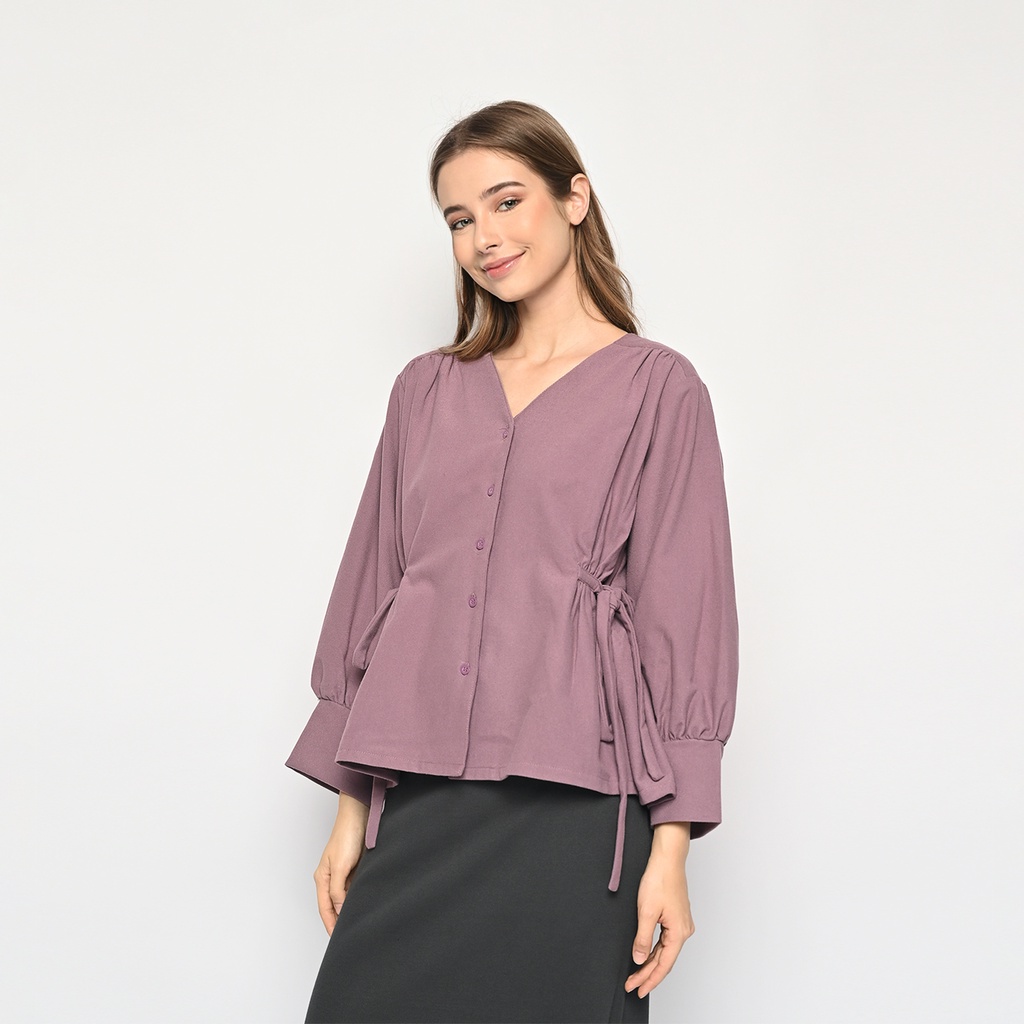 Puff Sleeve Blouse (Baju Atasan Menyusui)