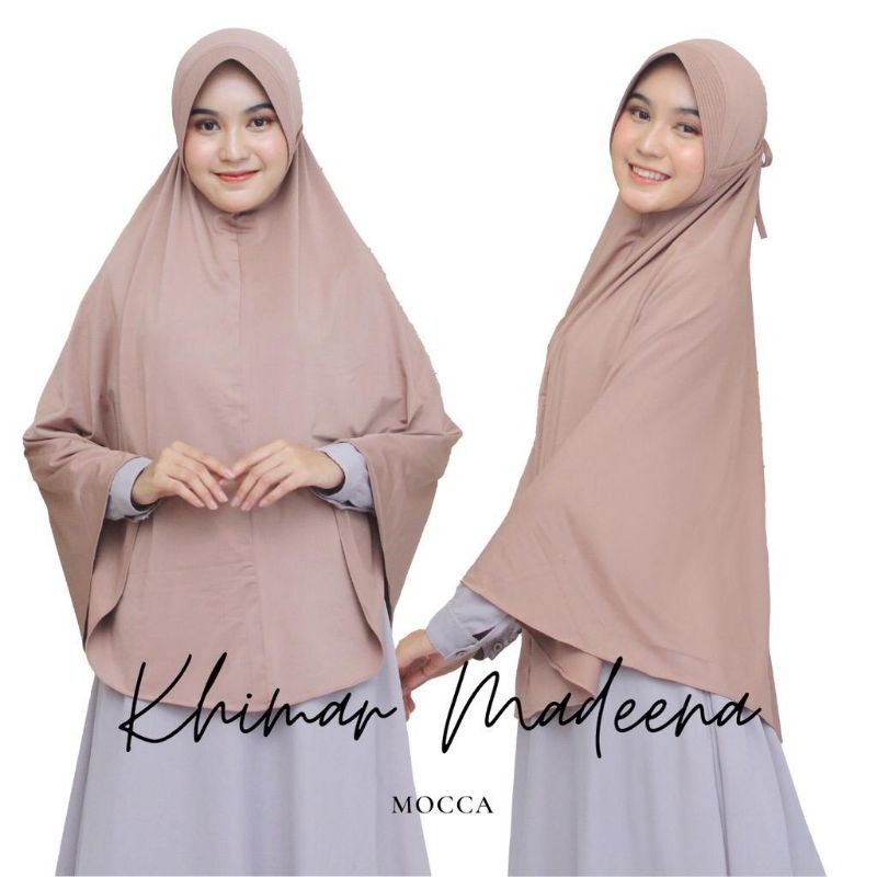Hijab Instan Bergo Jumbo Jersey/ Khimar Pet Tali Jumbo Jersey 90x120