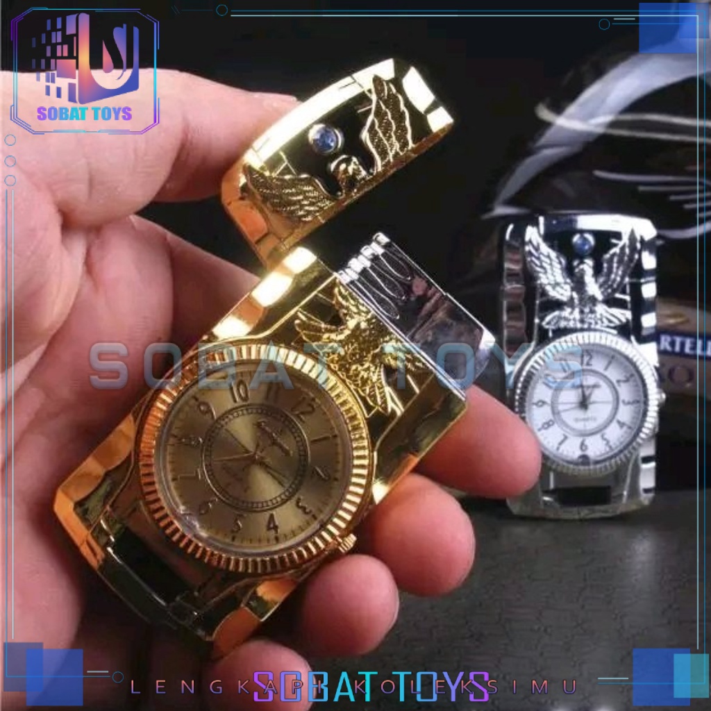 KOREK API JAM MANCIS LIGHTER BARA ISI ULANG GAS