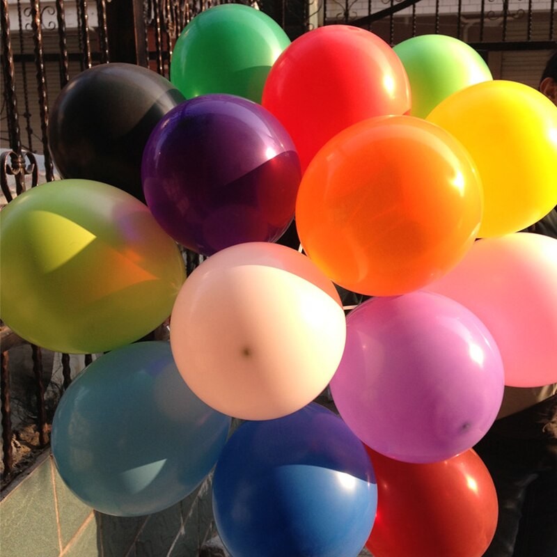 Ballon Latex Metallic Doff Warna Warni Mix Colour Balon Karet Tiup Pastel