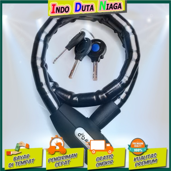 INBIKE Gembok Sepeda Kabel Waterproof 0.85m