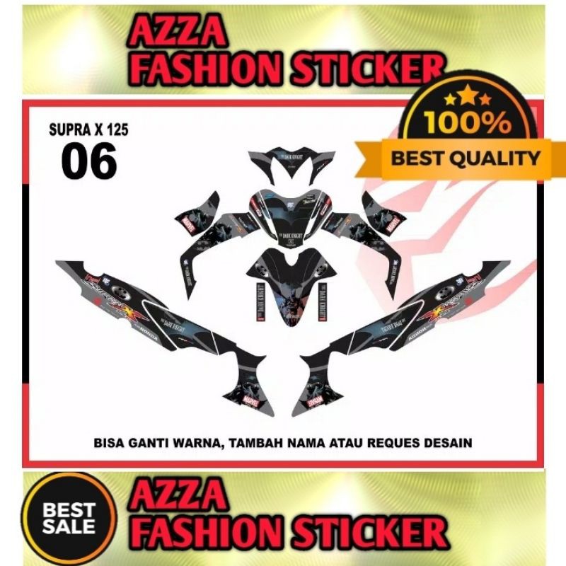 Sticker decal Supra X 125 Full Body Supra X 125 decal Sticker Supra X 125 Sticker Supra X 125 06