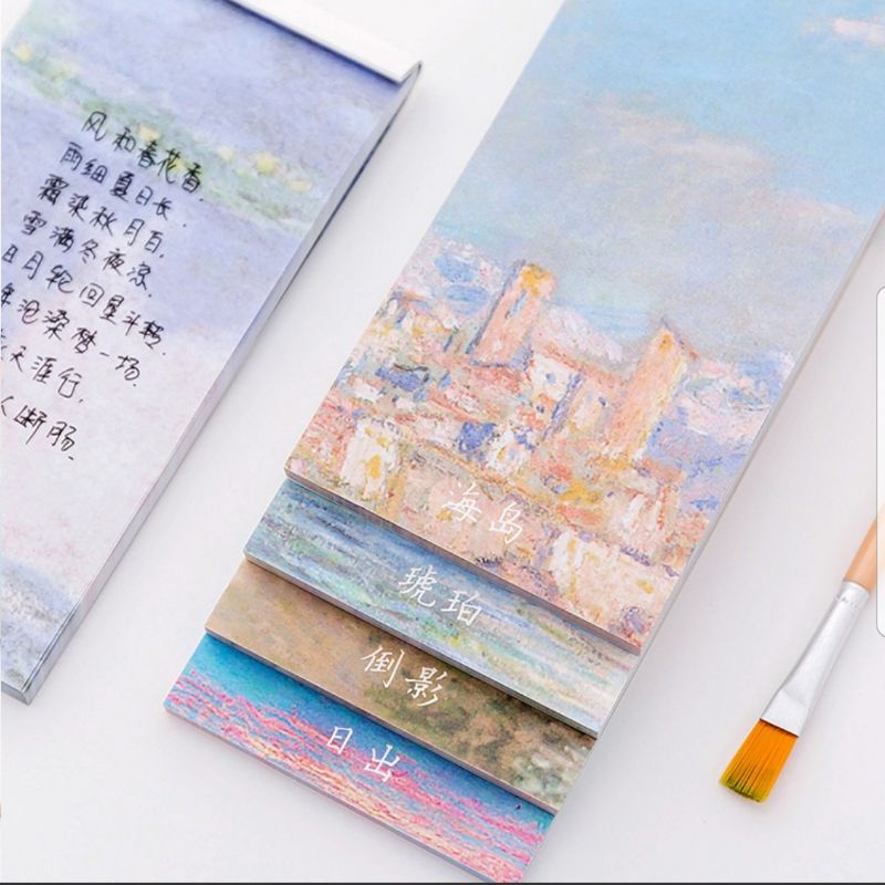 

Notebook mini / buku tulis motif oil painting estetik