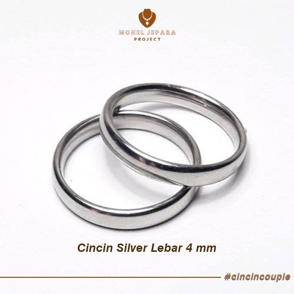 Cincin Emas Hitam Silver Tunangan (Titanium Asli)