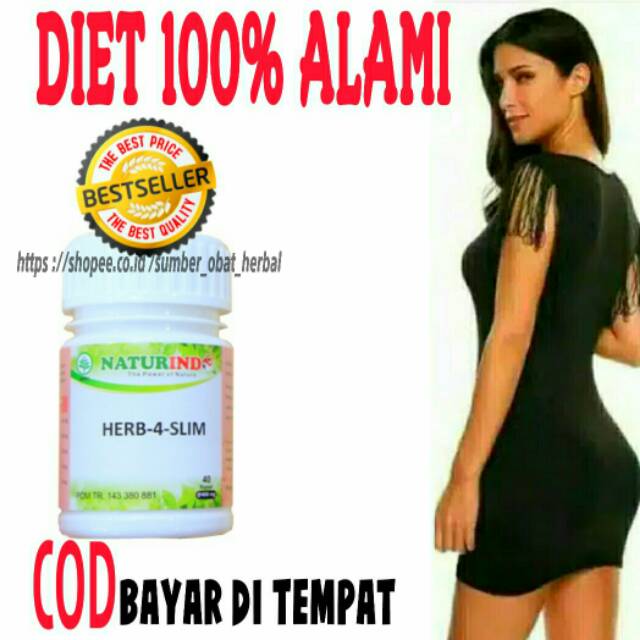 COD Obat pelangsing-perut buncit- Jamu Diet Herbal Pelangsing HERBA SLIM Naturindo
