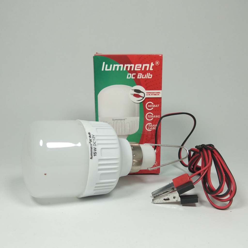 Lumment Lampu LED DC Bulb 12V / Lampu Aki - Cahaya Putih