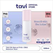 tavi 5% Natural PHA + BHA Retexture Toner