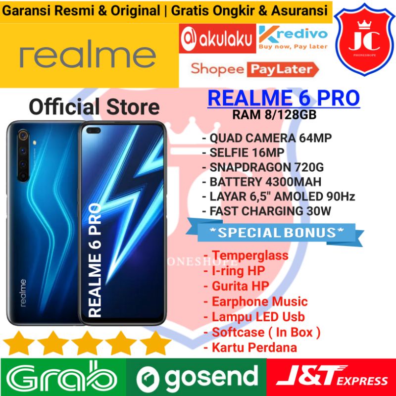 REALME 6PRO RAM 8GB 128GB RESMI - BONUS