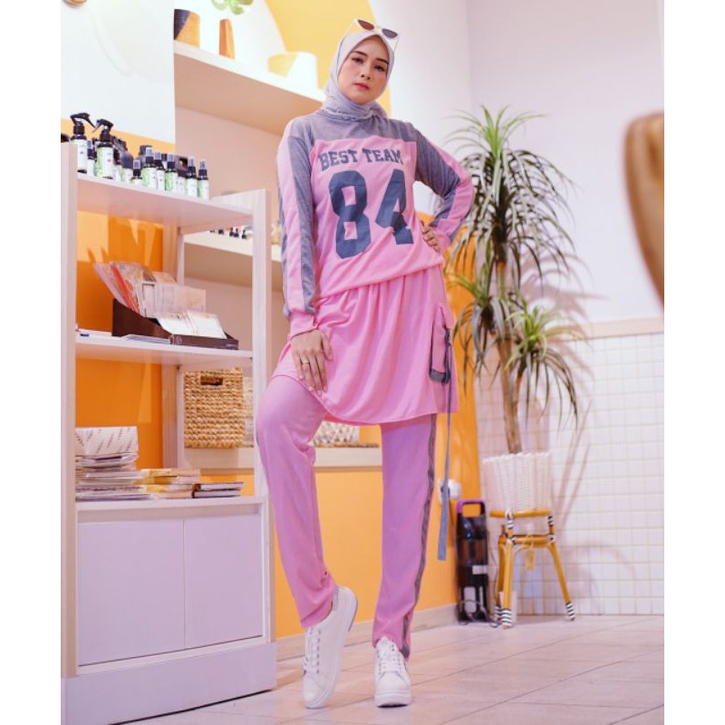 SETELAN WANITA/ stelan wanita/baju wanita kekinian/84 SET/baju wanita/ fashion muslim/ baju olahraga