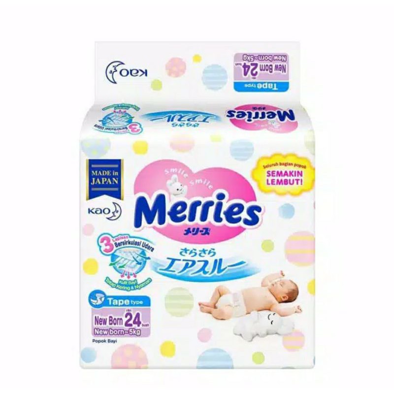 Merries Diaper Newborn isi 24