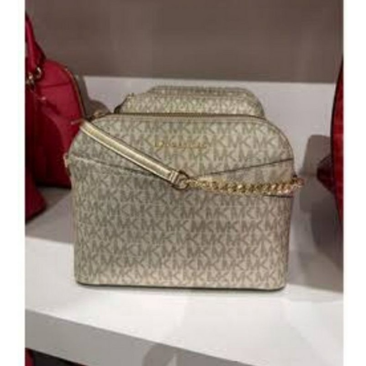 tas Michael Kors dome pale gold