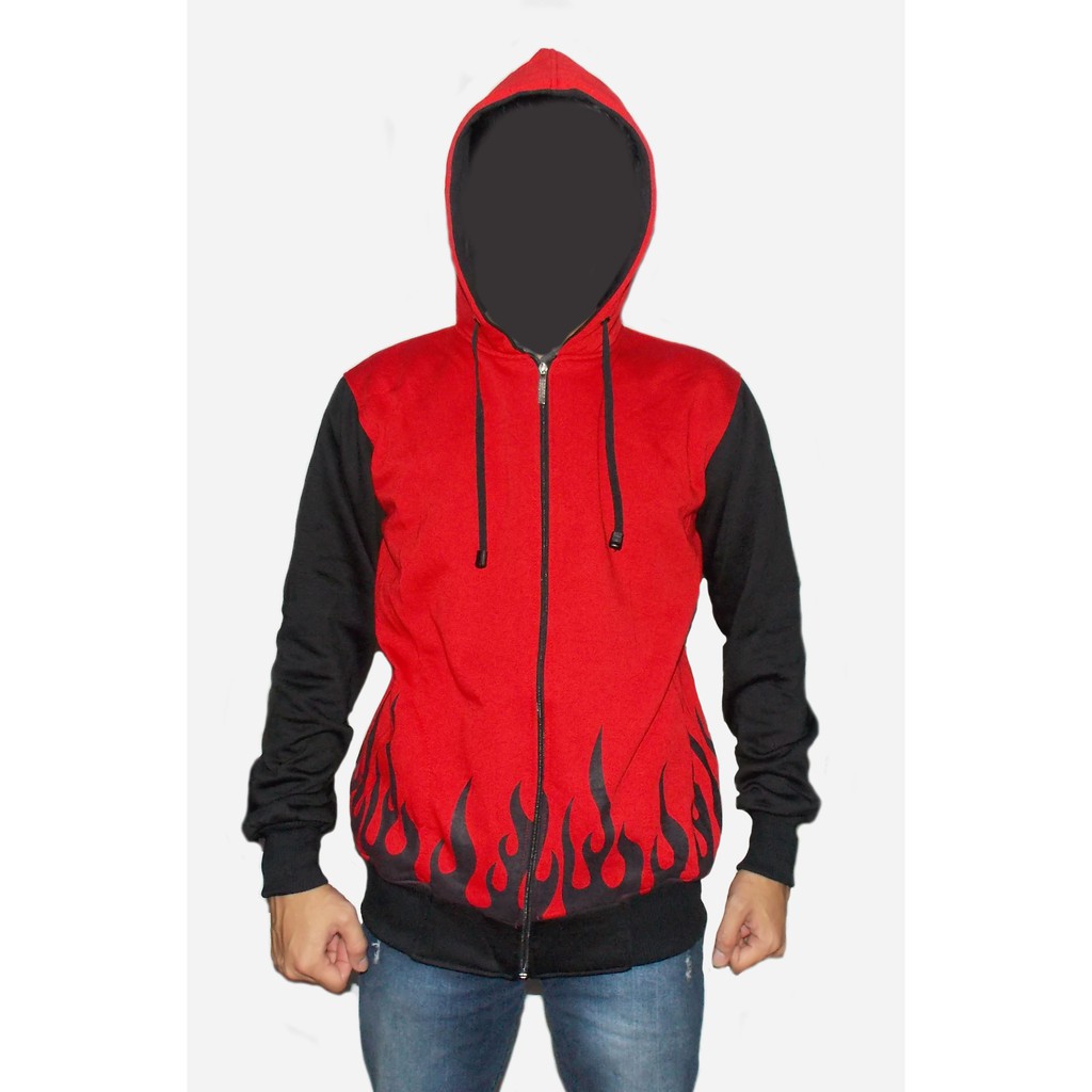 Jaket Naruto Yondaime Hokage Merah - Sweater Hoodie Pria - Jaket Hokage Konoha Merah - Jaket Anak