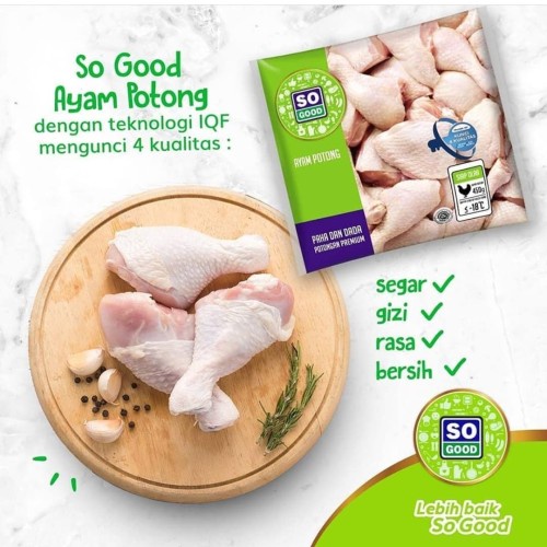 Ayam Potong Paha Dada Premium So Good 1 KG