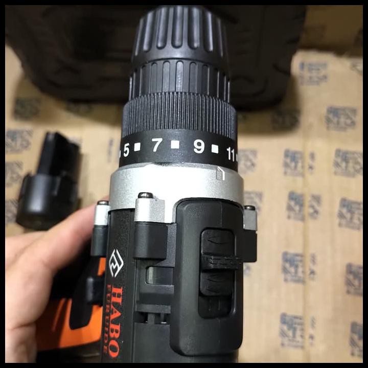 Mesin Bor Baterai Cordless Drill Bor Charger Cas 2 Baterai Kode 1003