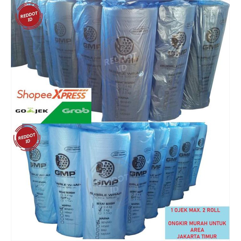 

PROMO - Bubble Wrap 3kg GMP TEBAL dan MEMBAL 50m x 125m - 2 PILIHAN WARNA - Putih