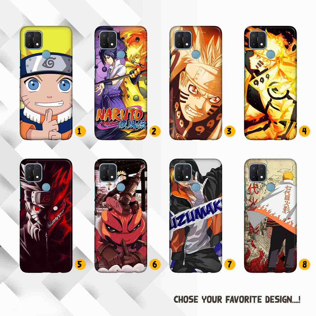 Premium Custom Case Oppo A15 Naruto Casing Hardcase