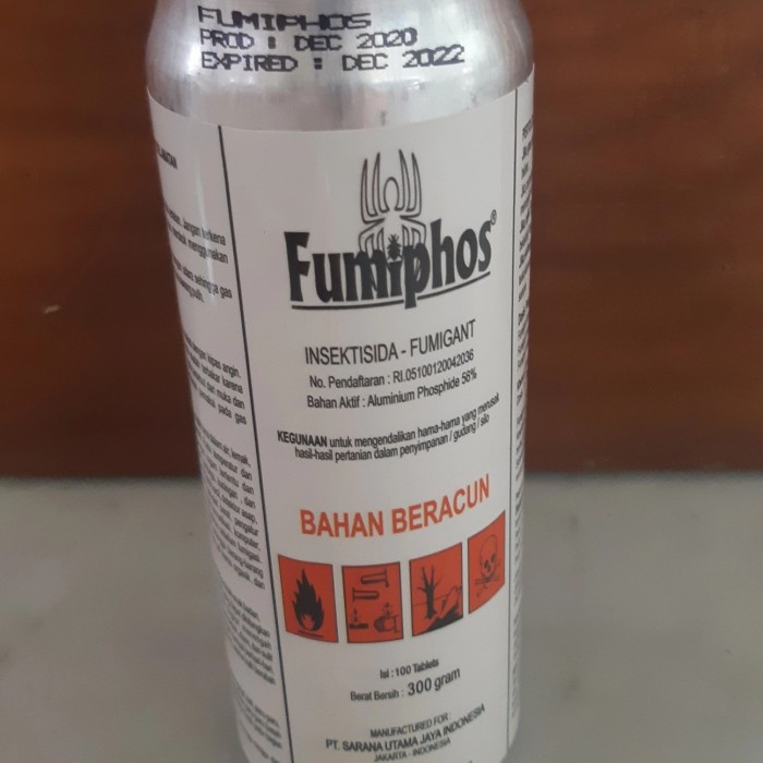 Aethelr | Obat Fumigasi FUMIPHOS 56T kemasan 100 tablet