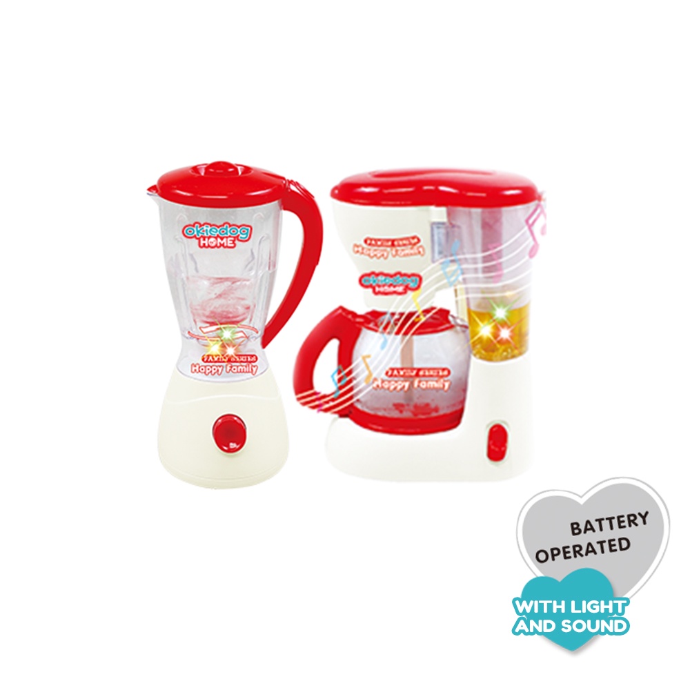Okiedog Home Electric Combo Juicer & Coffee Machine - Mainan Dapur Anak