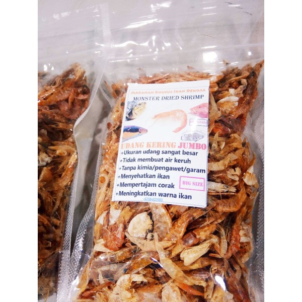 

Udang Jumbo Kering 100 Gram (Vanami kering)
