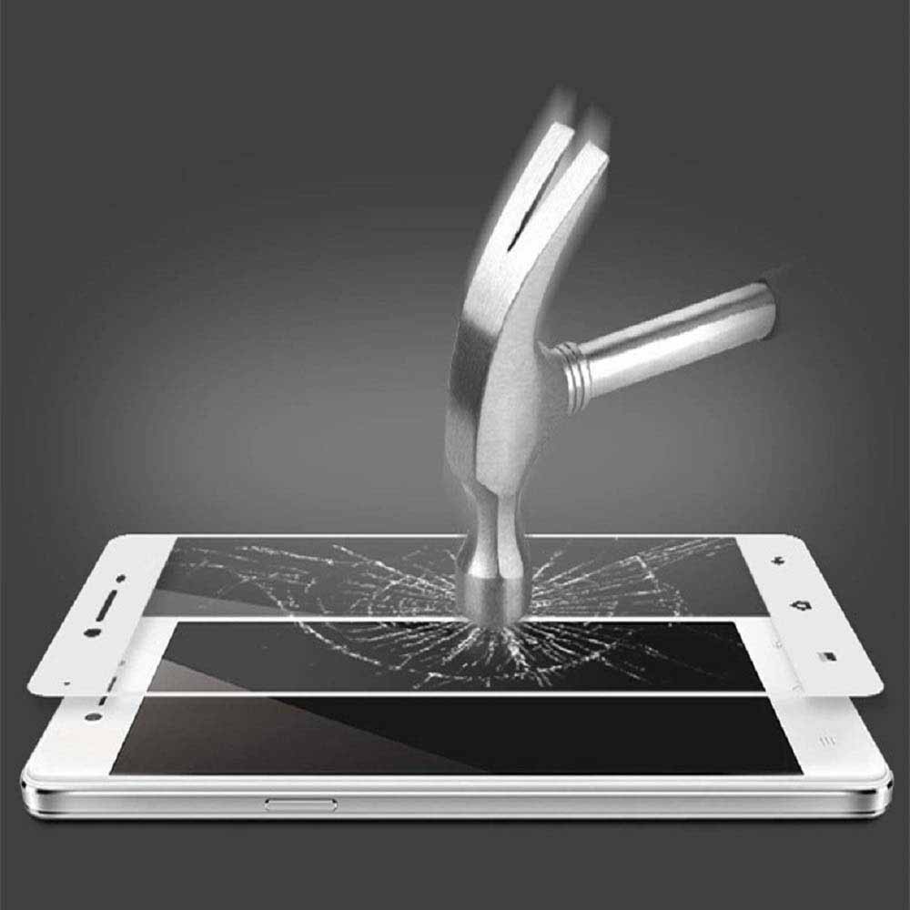 Tempered Glass Oppo A37 Neo 9 Full Colour Bagian Depan / Anti Gores Kaca / Screen Protector