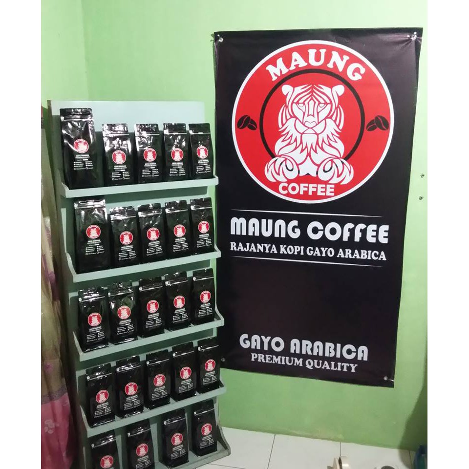 

MAUNG COFFEE. KOPI ACEH. KOPI GAYO ARABICA. PREMIUM COFFEE (500gr)