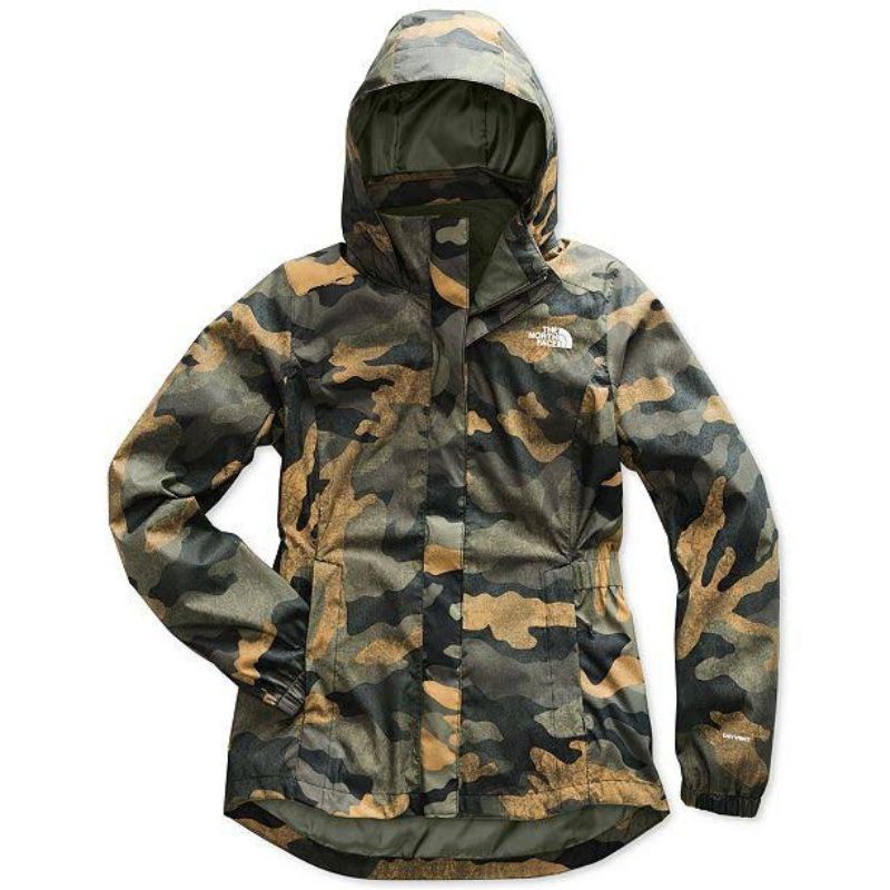 The north face women camo print resolves parka jacket