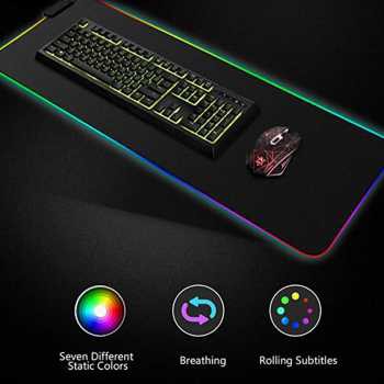 MONTIAN Glowing LED High Precision Gaming Mouse Pad RGB GMS-WT5