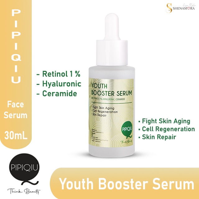 Pipiqiu Youth Booster Serum With Retinol 1% Botol 30 ml (Green)