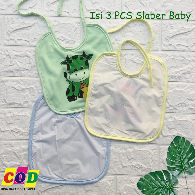 Ana Baby - 3 PCS Slaber Bayi / Tatak Aday / Lap Makan Bayi Baru Lahir