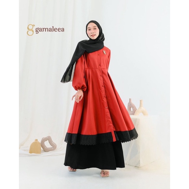 (MSB) TUNIK GAMALIA RENDA FULL KANCING DAILY BUSUI WANITA TUNIK MOSCREPE