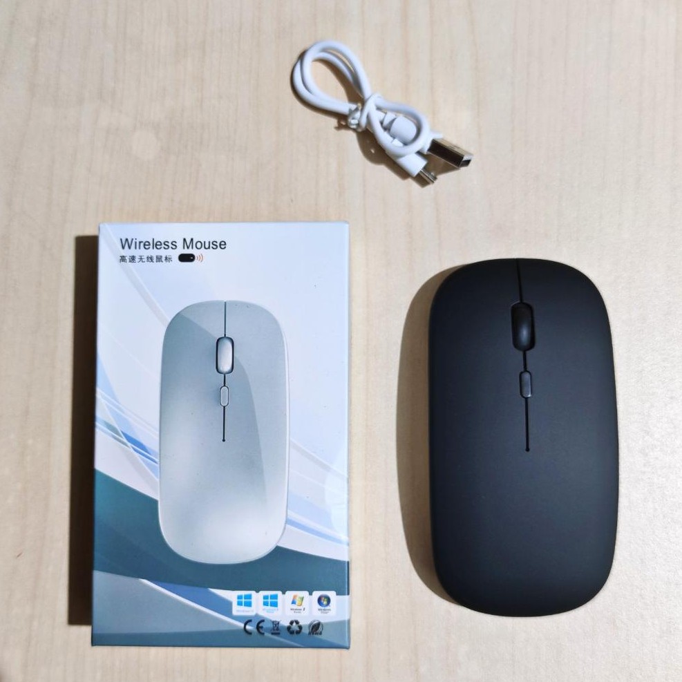 SKU-1238 MOUSE WIRELESS APPLE DUAL MODE RECHARGEABLE SILENT KLIK