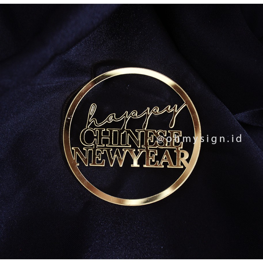 

Hampers Gift Round Tag 03 | Imlek Tag | Gold Mirror | Chinese New Year