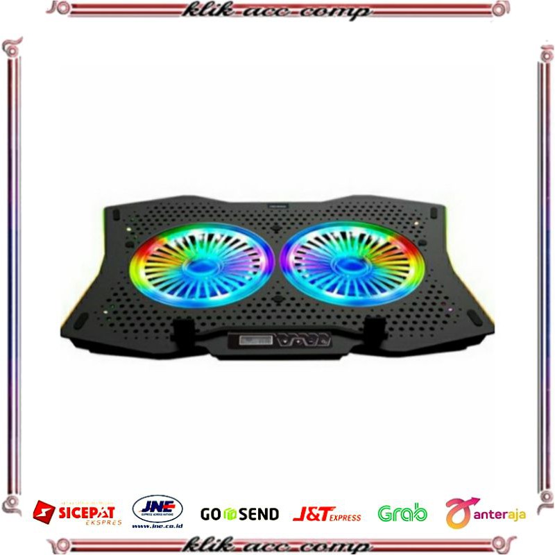 NYK NEMESIS X6 THUNDERSTORM X 6 Gaming Cooling pad with RGB X-6