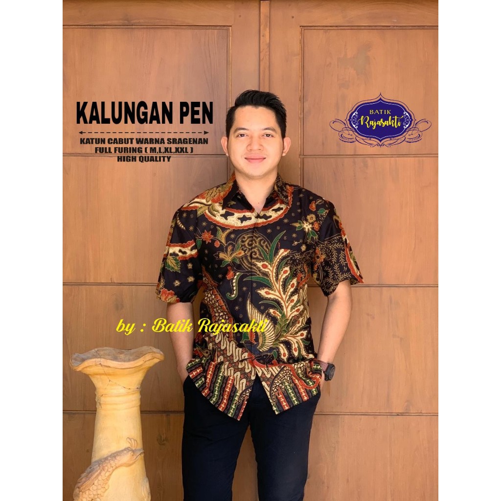 KALUNGAN kemeja batik pria lengan panjang terbaru ORIGINAL