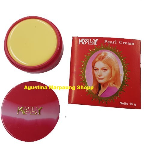 Kelly Pearl Cream 5gr / 15 gr / cream pencerah wajah alas bedak kelly