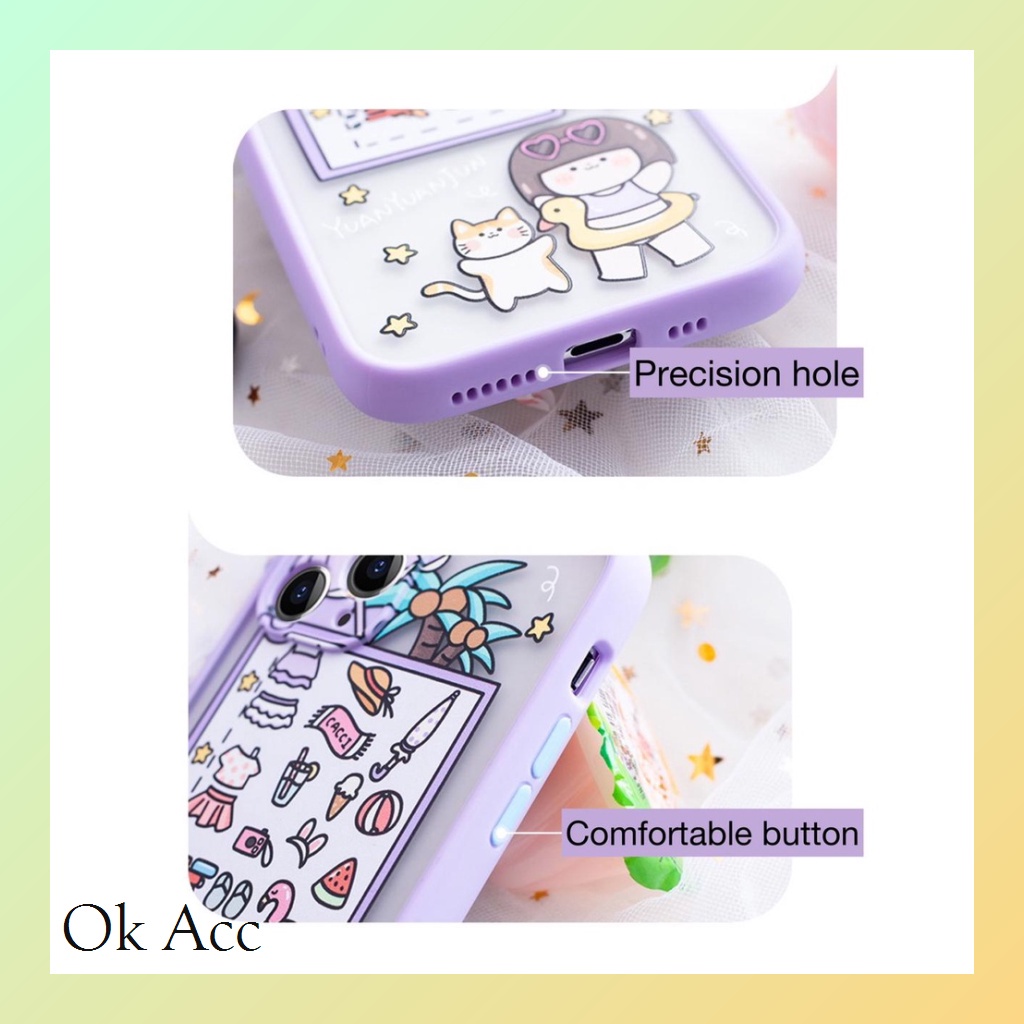 Softcase Lilac Ungu Black Oppo Reno 4 4F 5 5F 6,A54 4G,A74 5G,A5s,A7,A12,A11k,A1K