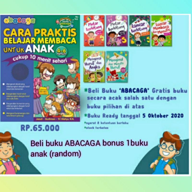 BUKU ABACAGA-BONUS 1 BUKU-ORIGINAL