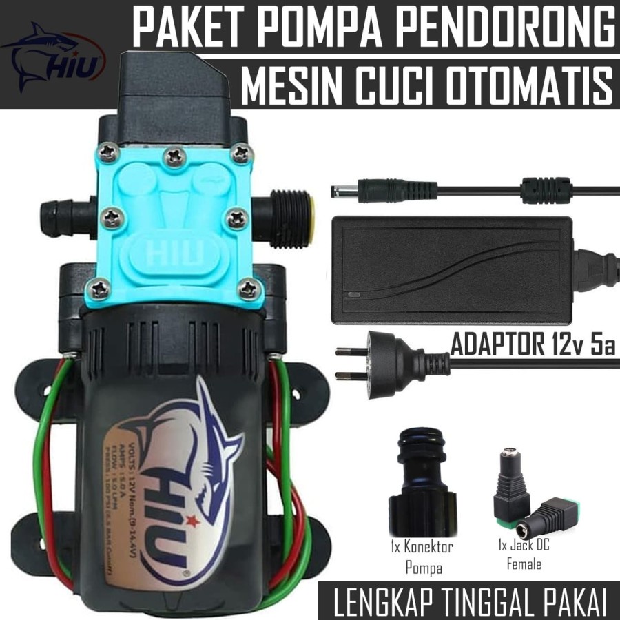 Pompa Pendorong Ke Mesin cuci HEMAT Pompa Mesin Cuci Laundry dan Rumahan-HIU