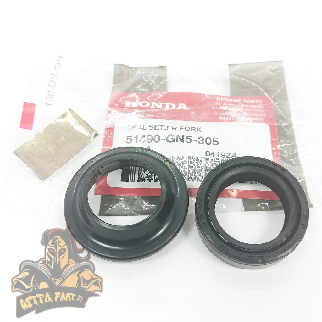 SIL SEAL SHOCK PLUS ABU SHOCK SET DEPAN HONDA GN5 KUALITAS ASLI ORIGINAL HONDA AHM PRESISI TIDAK BOCOR KARET TIDAK MUDAK KERAS DAN DIJAMIN AWET UNTUK SEMUA JENIS MOTOR BEBEK DAN MATIC